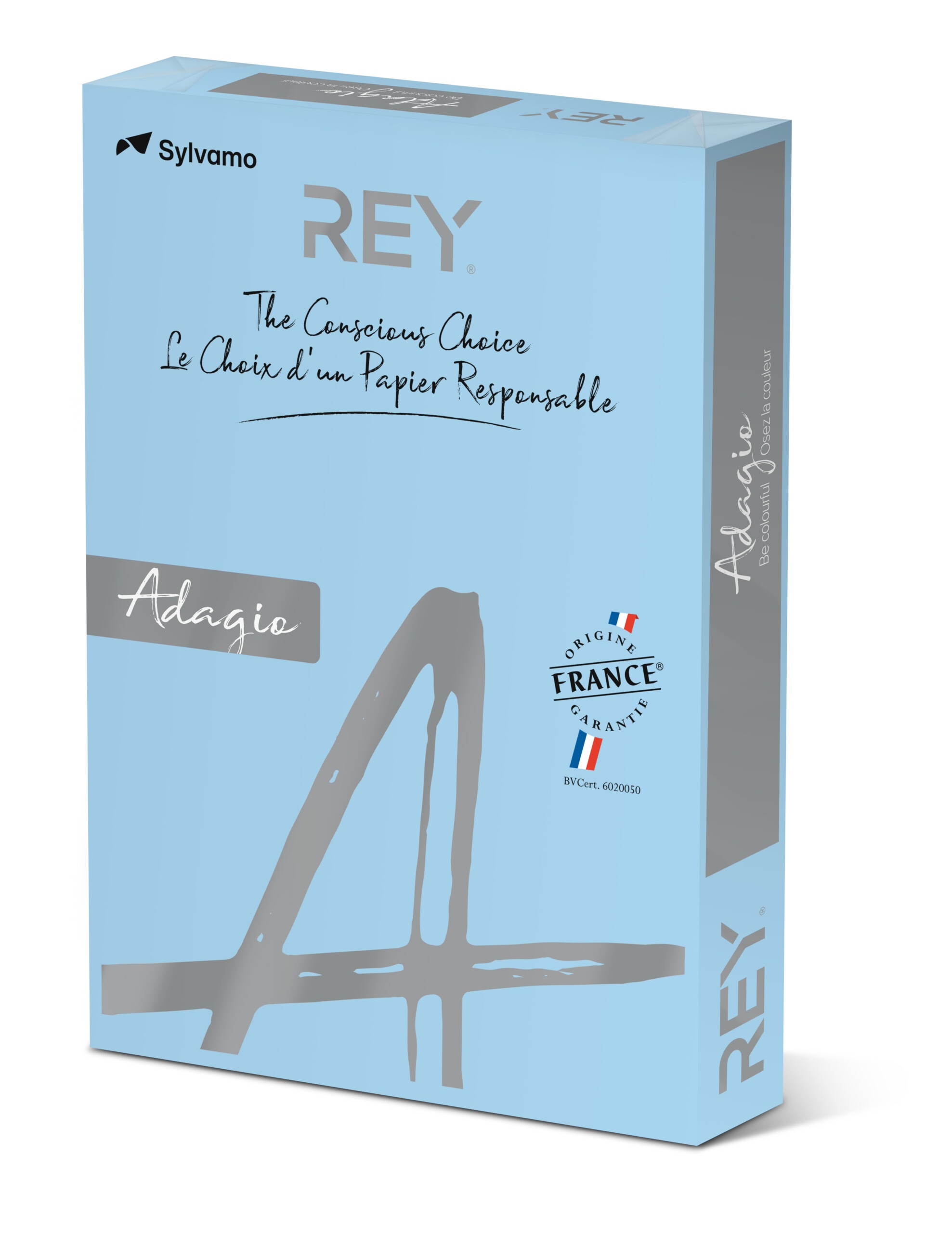 Rey adagio paper a4 80gsm blue (ream 500)