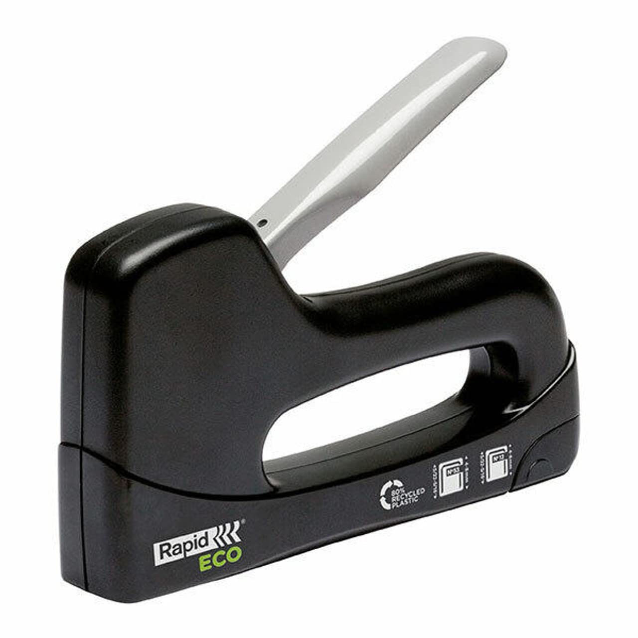 Rapid eco staple gun 100 recycled plastic & 100 recyclable