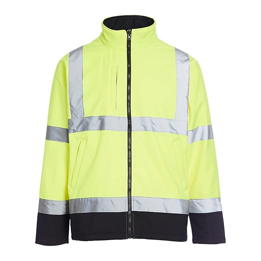 Blackrock hi-vis soft shell jacket - yellow size 3xl