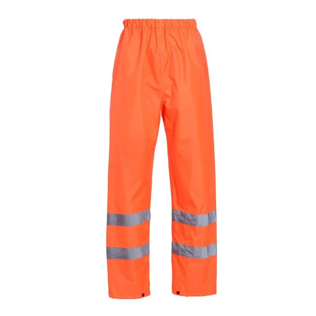 Blackrock hi-vis pu rain trousers orange - m