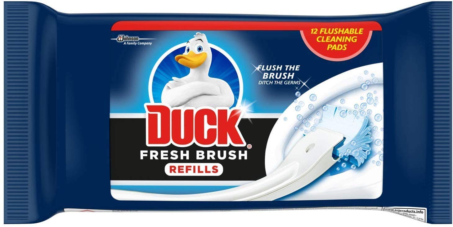 Duck fresh brush toilet cleaning system refill pack 