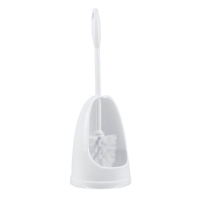 Semi enclosed toilet brush set 