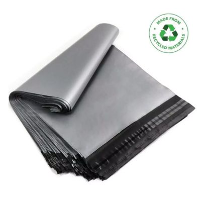 Mailing bags grey size 3 size: 400mm x 525mm + 40mm lip with 1 box of 500