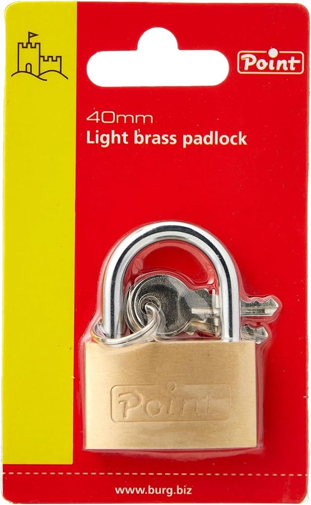 Brass padlock 40mm