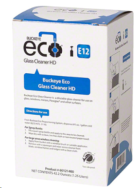 Buckeye eco e12 glass cleaner hd - 4 x 1.25 l