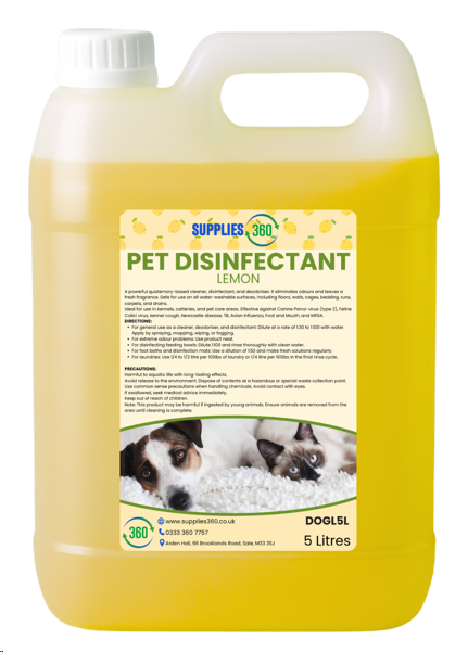 Lemon pet disinfectant 5 litres