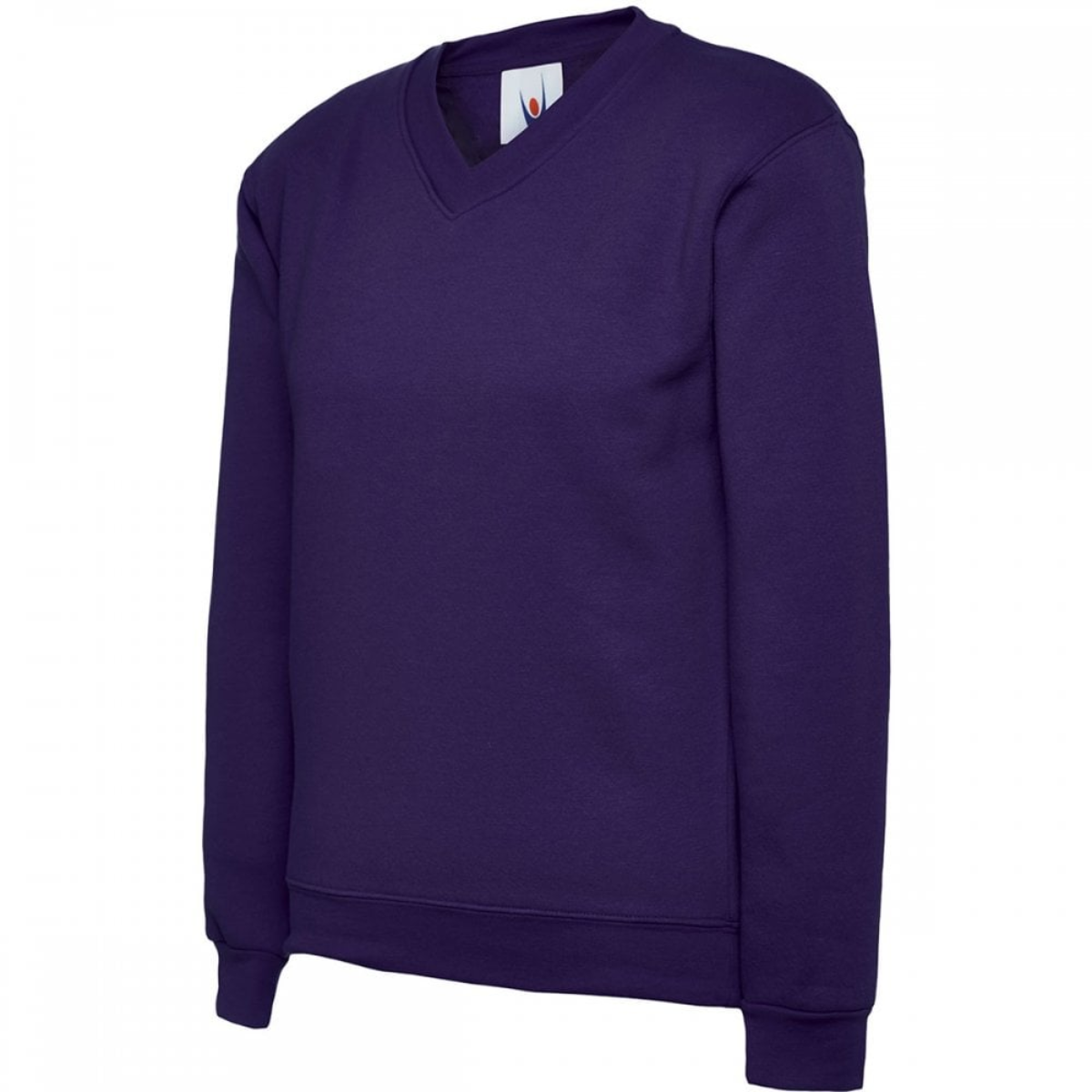 Uc206 - purple - 5/6 yrs - 300gsm childrens classic v-neck sweatshirt
