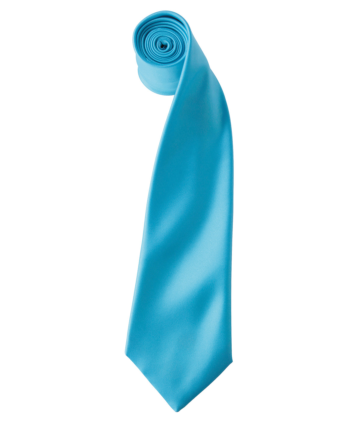 Satin tie - turquoise 