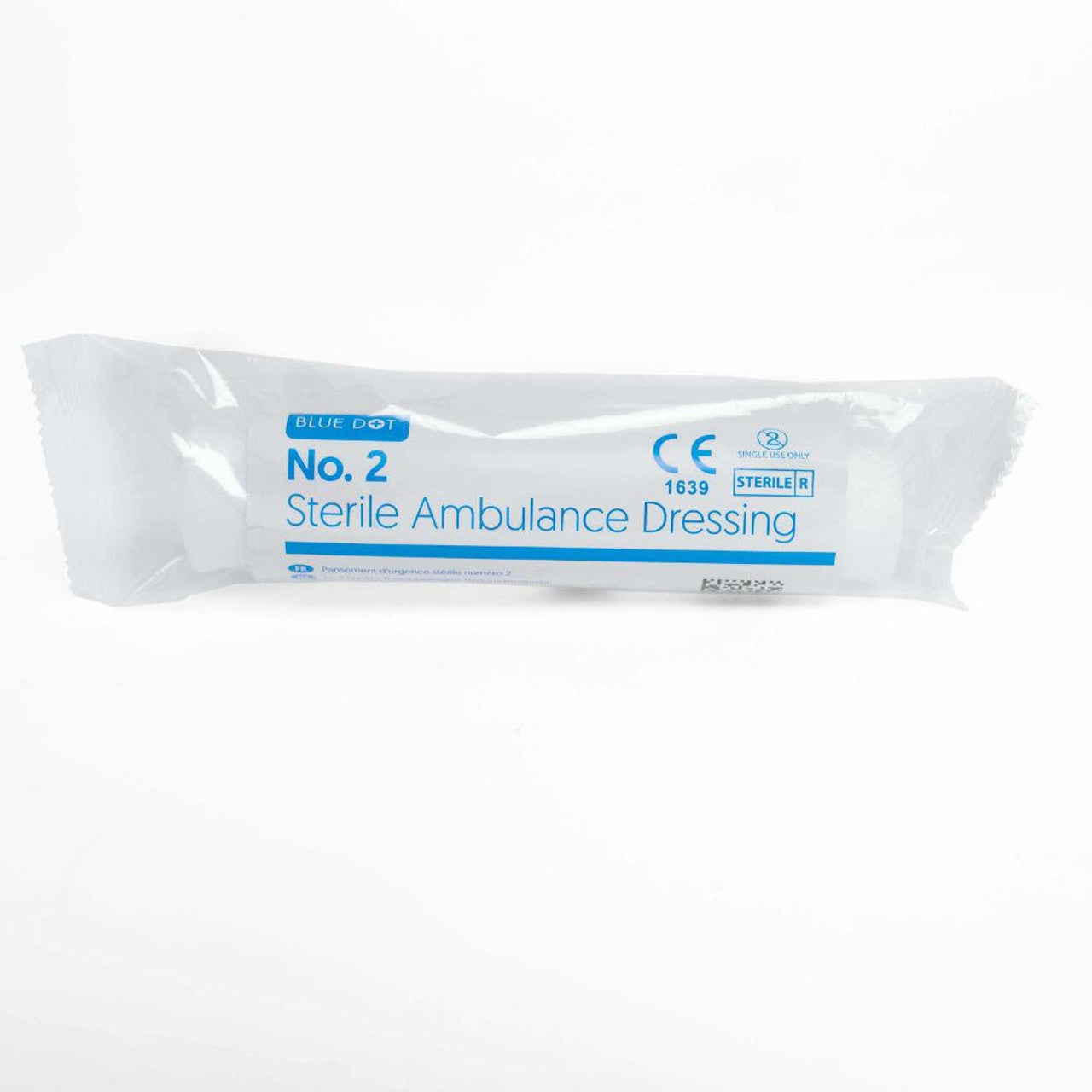 Blue dot no2 flow wrapped sterile ambulance dressing 200mm x 150mm (each)