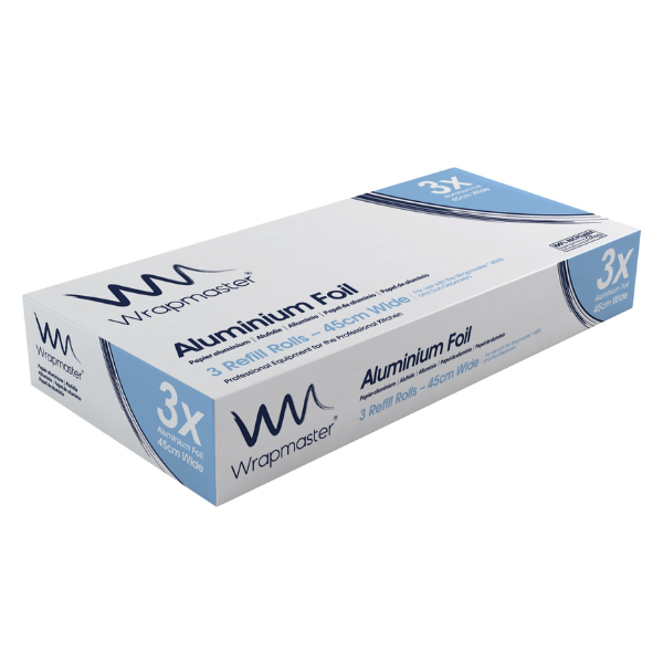 Wrapmaster 24c55 foil wm4500 refill – 45cm x 90m 3 per case