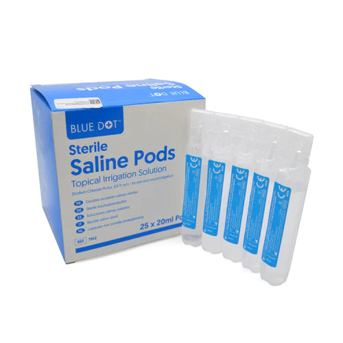 20ml blue dot eye wash pods (box 25)