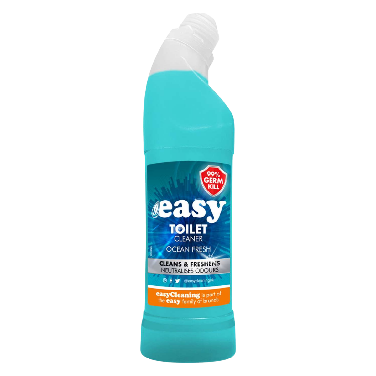Easy 750ml toilet cleaner - ocean - pk6