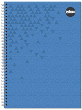 Rhino a4 twinwire hardback notebook 160 page feint ruled 8mm (pack 5)