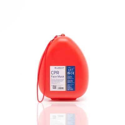 Blue dot cpr pocket face mask in case (each)