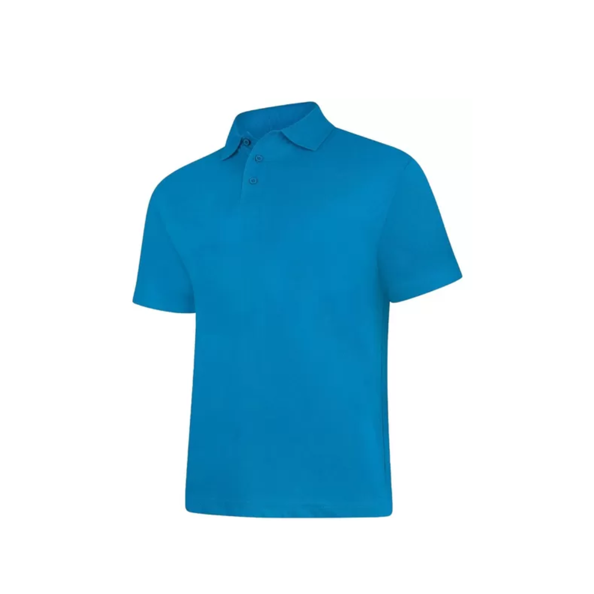Uc114 - sapphire - m - 180gsm mens active cotton poloshirt