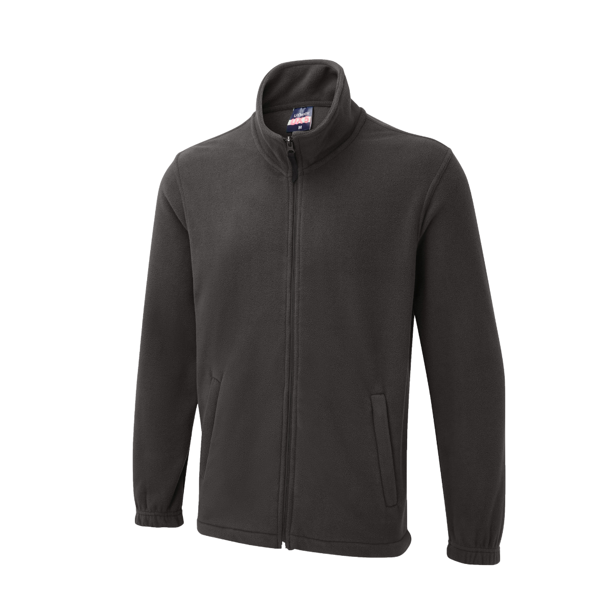 Ux5 - charcoal - s - ux full zip fleece