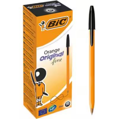 Bic orange ball pen fine bk - pack of 20          