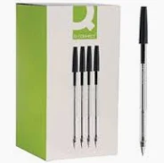 Q-connect ballpoint pen medium black pack of 50