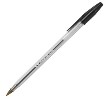 Valuex ballpoint pen 1.0mm tip 0.7mm line black (pack 50)