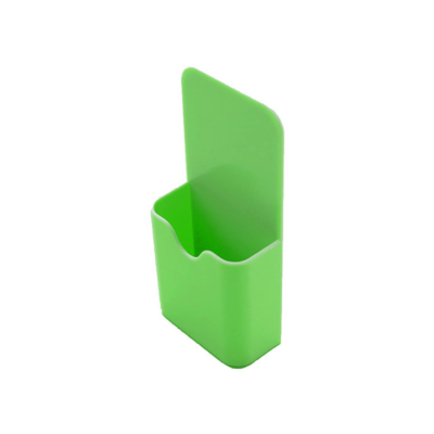 Green magnetic pencil cup for whiteboards 