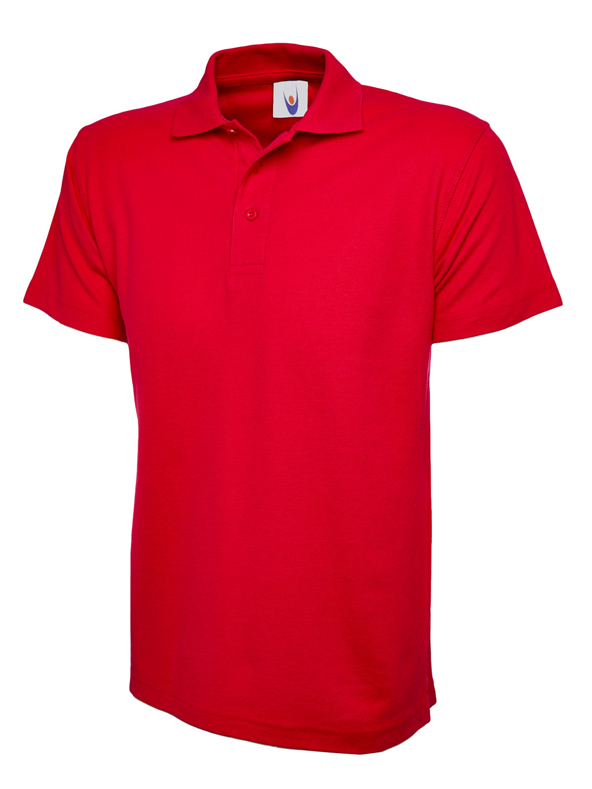 Uc105 - red - large - 200gsm active poloshirt