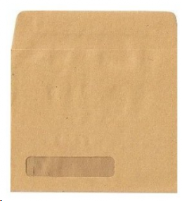 Sage compatible wage envelope 107x128mm self seal window 90gsm manilla - pack of 1000
