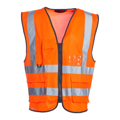 Premium hi-vis waistcoat orange - size xl