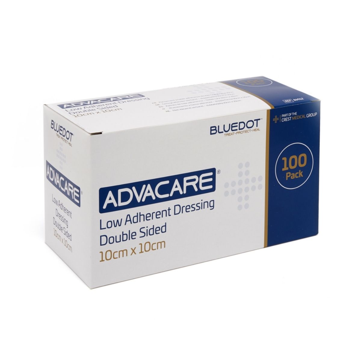 Advacare low-adhesive dressing 10cm x 10cm 