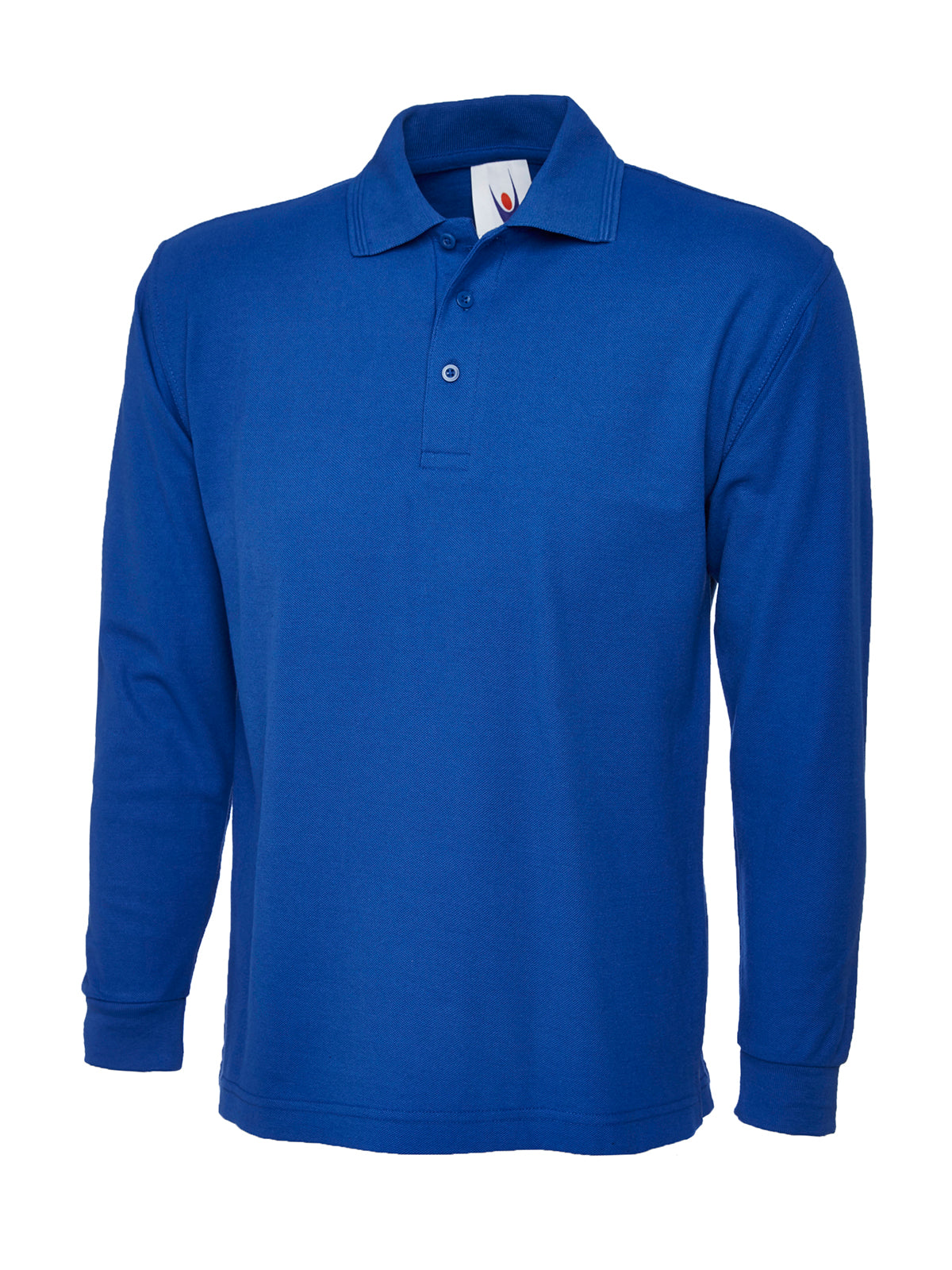 Uc113 - royal - small - 220gsm longsleeve classic poloshirt