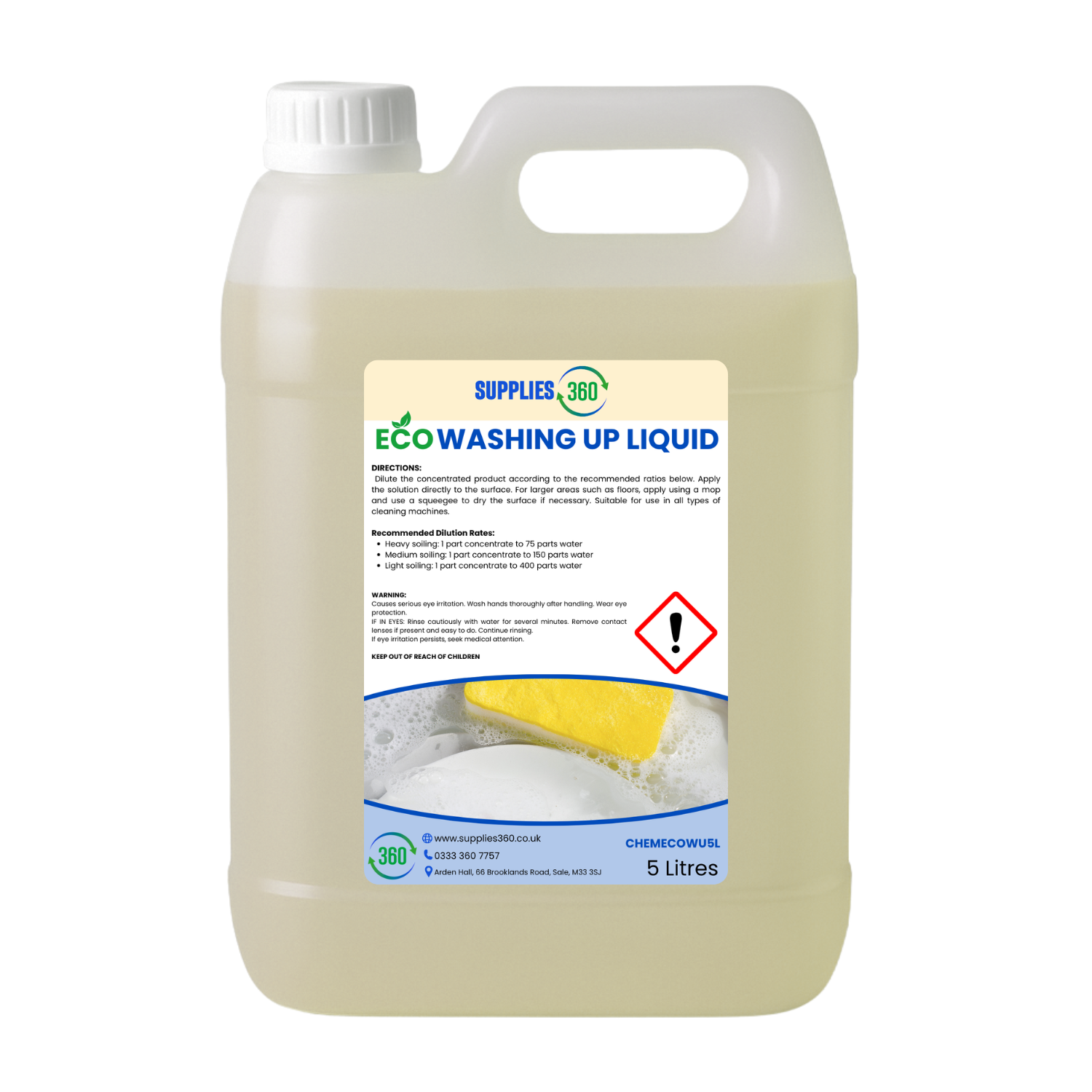 Eco washing up liquid 5 litres