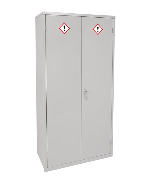 Coshh grey wide flammable storage cabinet 1815 x 1200 x 459mm