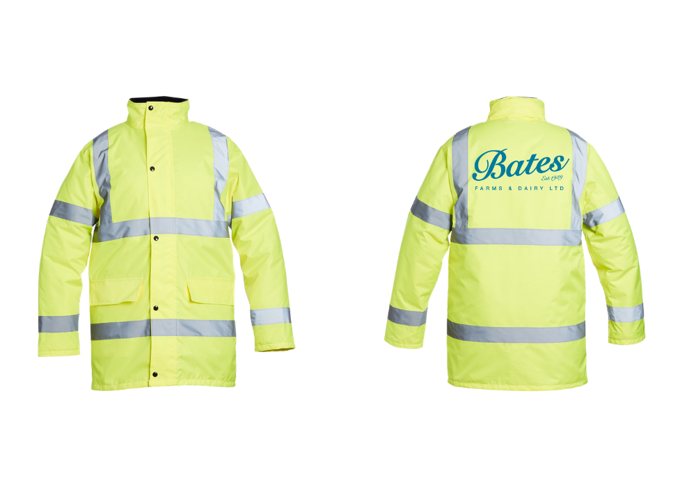 Bates printed hi-vis bomber jacket 5xl