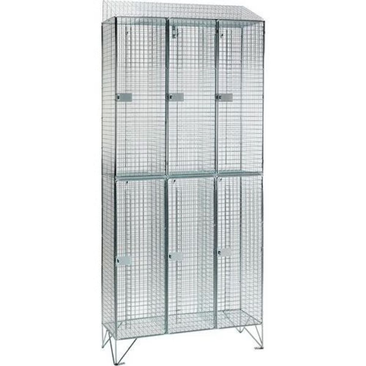 2 door budget mesh locker nest of