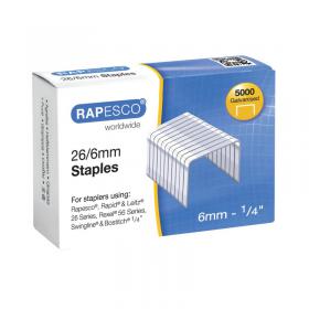 Staples galvanised wire 26/6 pack 5000