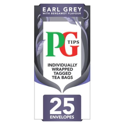 Pg tips earl grey tea envelopes (pack 25)