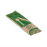 3 in 1 - wooden cutlery meal pack (10x50pcs) 