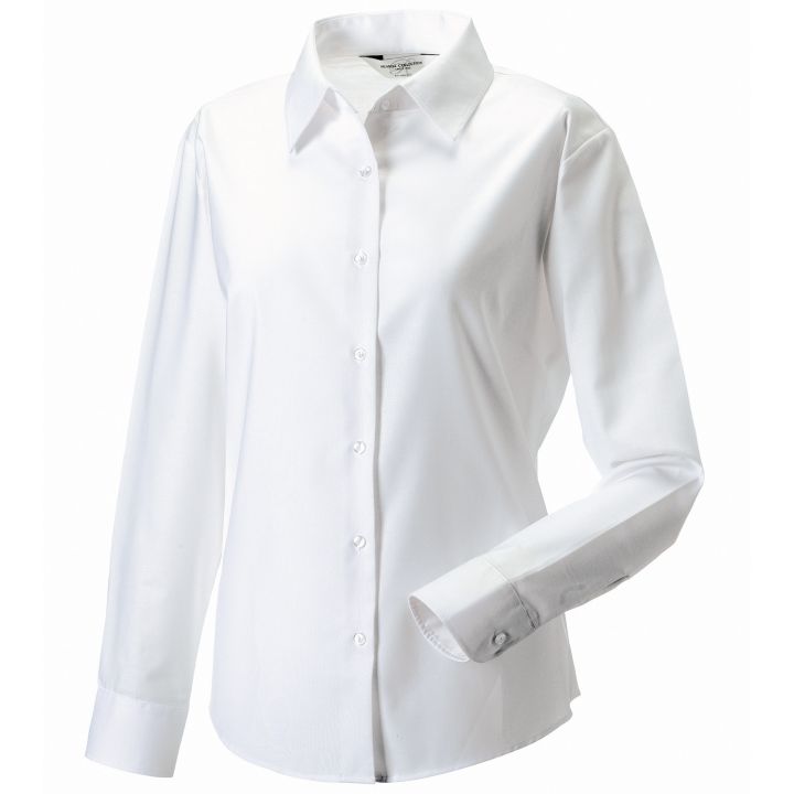 J932f - white - 6xl - women’s oxford shirt