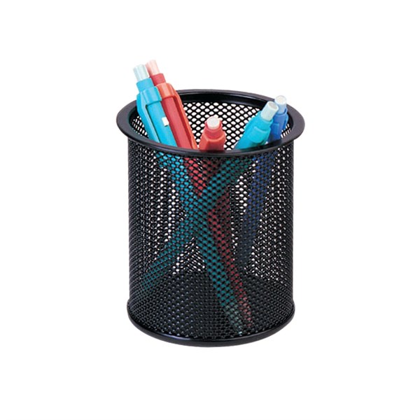 Q-connect mesh pen pot black