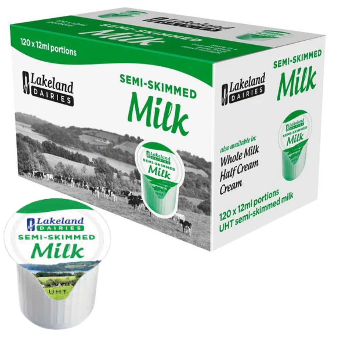 Milk portions semi-skimmed 14ml (120 pack)