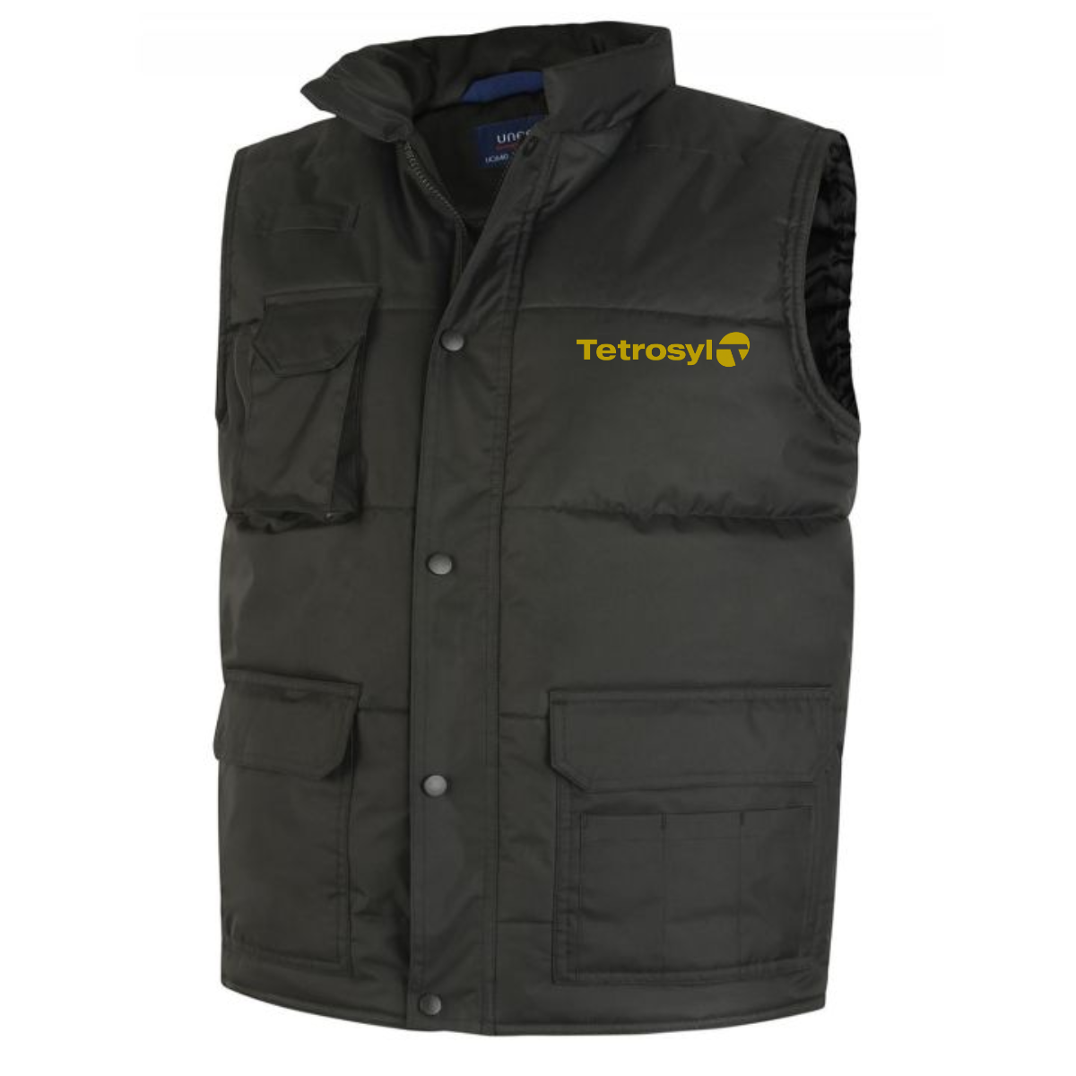Tetrosyl embroidered black super pro body warmer 2xl