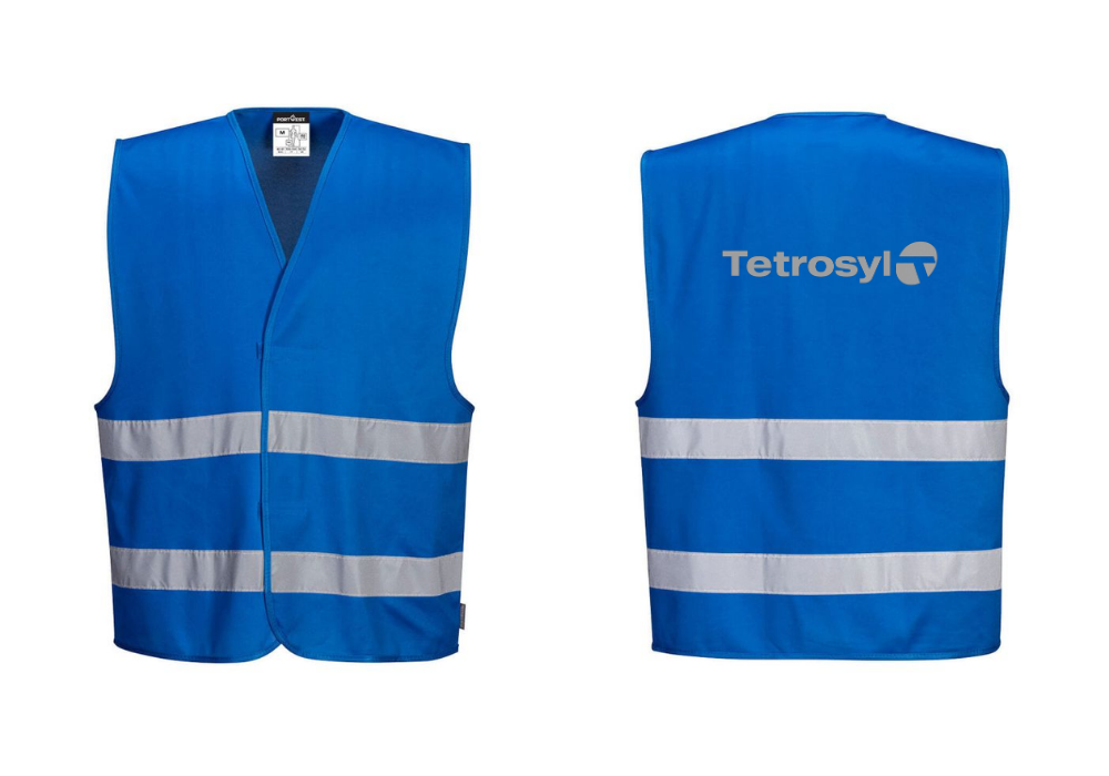 Tetrosyl printed core hi-vis vest medium