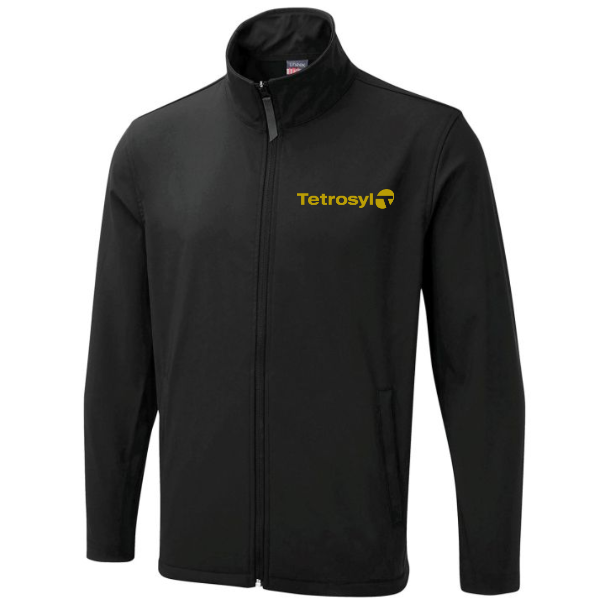 Tetrosyl embroidered black ux printable soft shell jacket 3xl