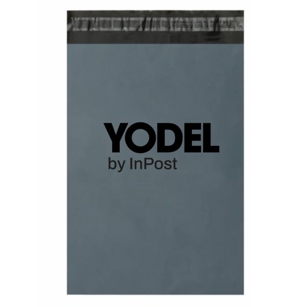 Yodel by inpost medium mailing bags - grey - 400 x 525mm + 40mm lip (box of 500)