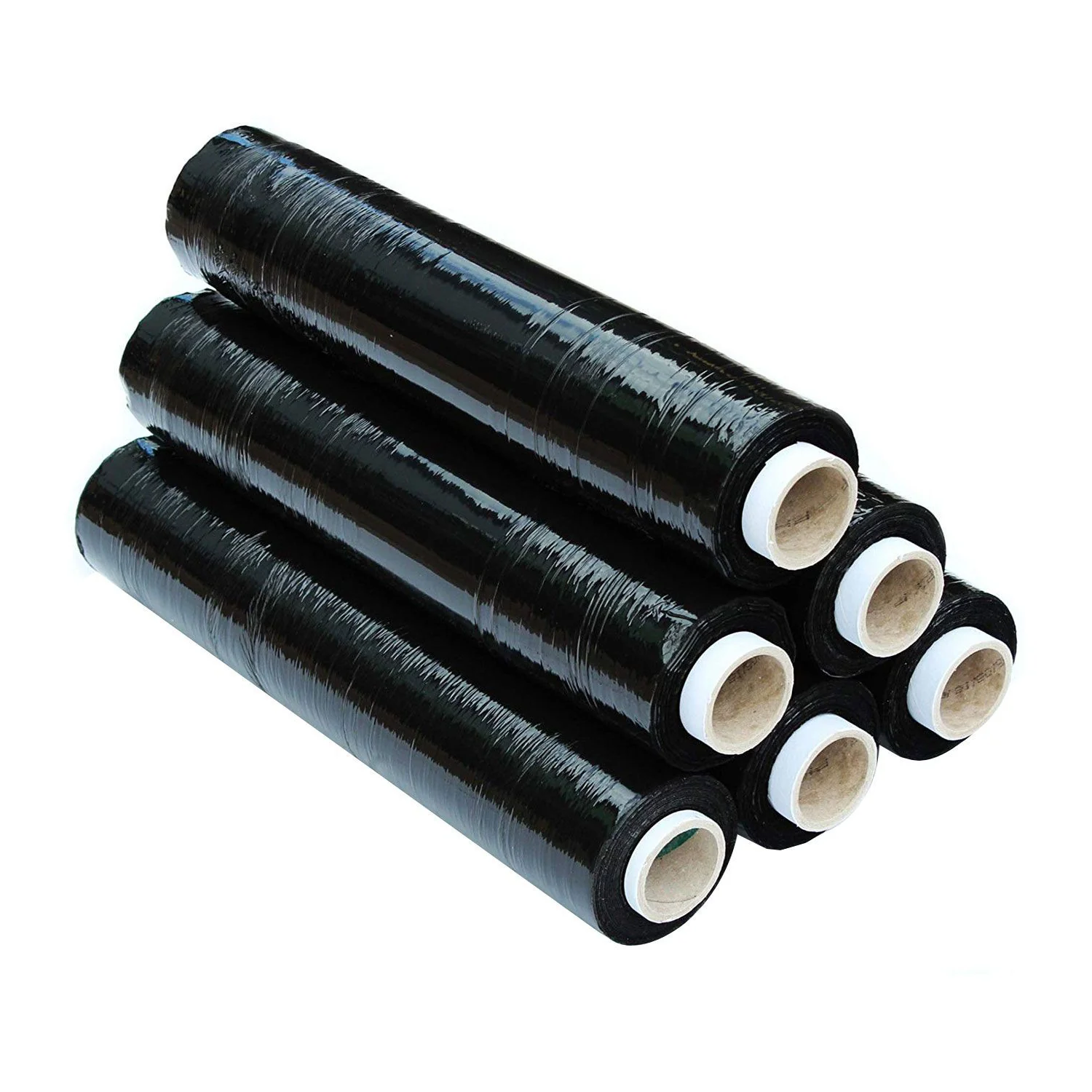 Black extended core stretch film 400mm x 275m x 23mu (box of 6)