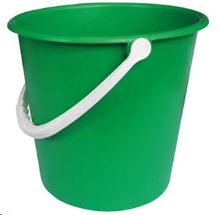9 litre round bucket green 