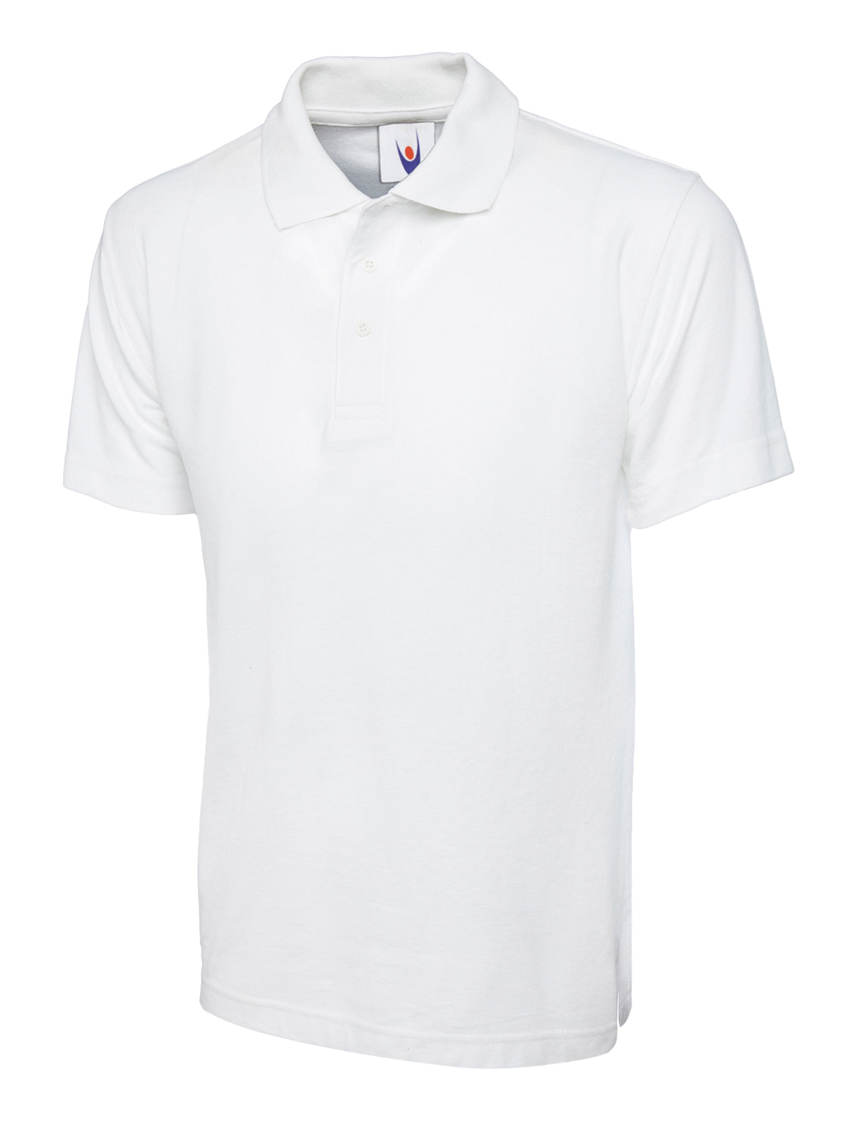 Uc101 - white - med - 220gsm classic poloshirt