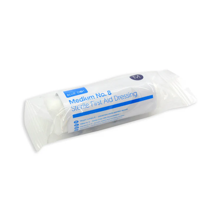 Blue dot large flow wrapped dressing no9 (each)