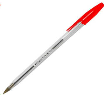 Red ball point pen box of 50