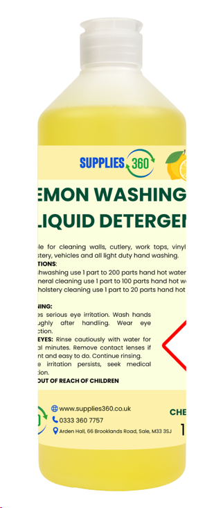 Lemon washing up liquid detergent 1 litre 