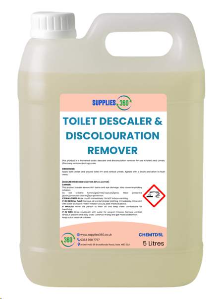 Toilet descaler & discolouration remover 5 litres